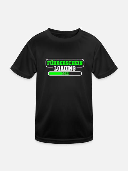 Permis de conduire 2025 Examen de conduite Examen du permis de conduire - T-shirt sport Enfant - noir - Devant
