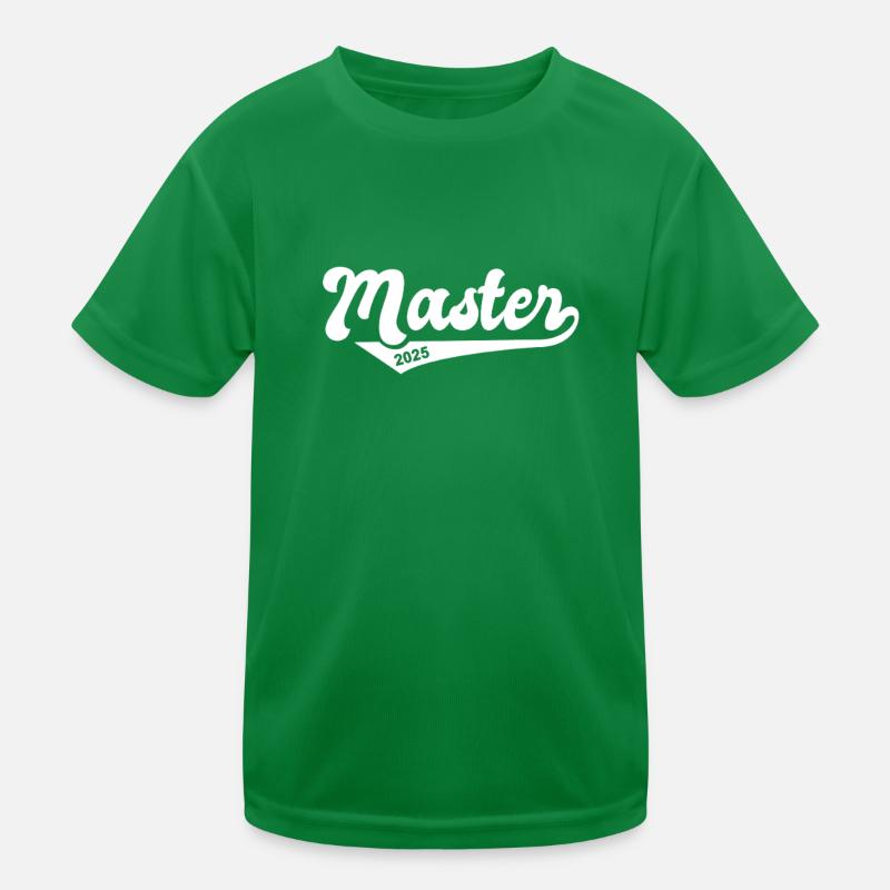Master 2025 Masterabschluss Sponsion Graduation Kinder Funktions-T-Shirt
