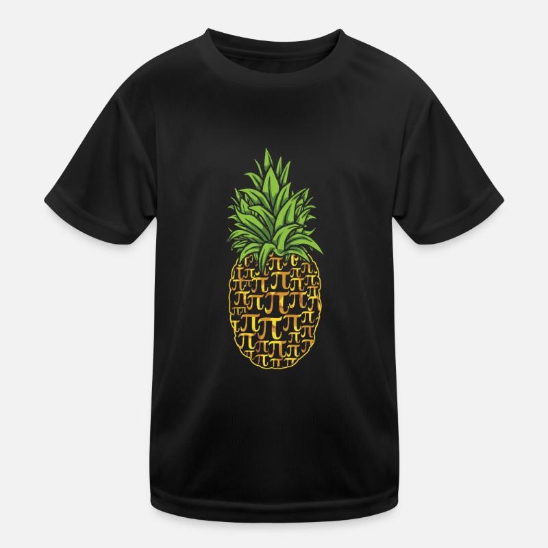 Pineapple Pi Sign Tag Funny Design Kids Functional T-Shirt
