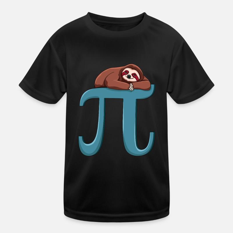 Confortable paresseux Pi Tag Math Art T-shirt sport Enfant