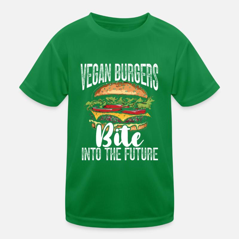 Vegetarian Burger Vegan Burger Veggie Burger Kids Functional T-Shirt