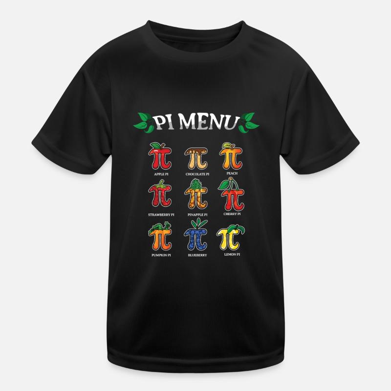 Menu Pi : idées de Pi Day fruité T-shirt sport Enfant
