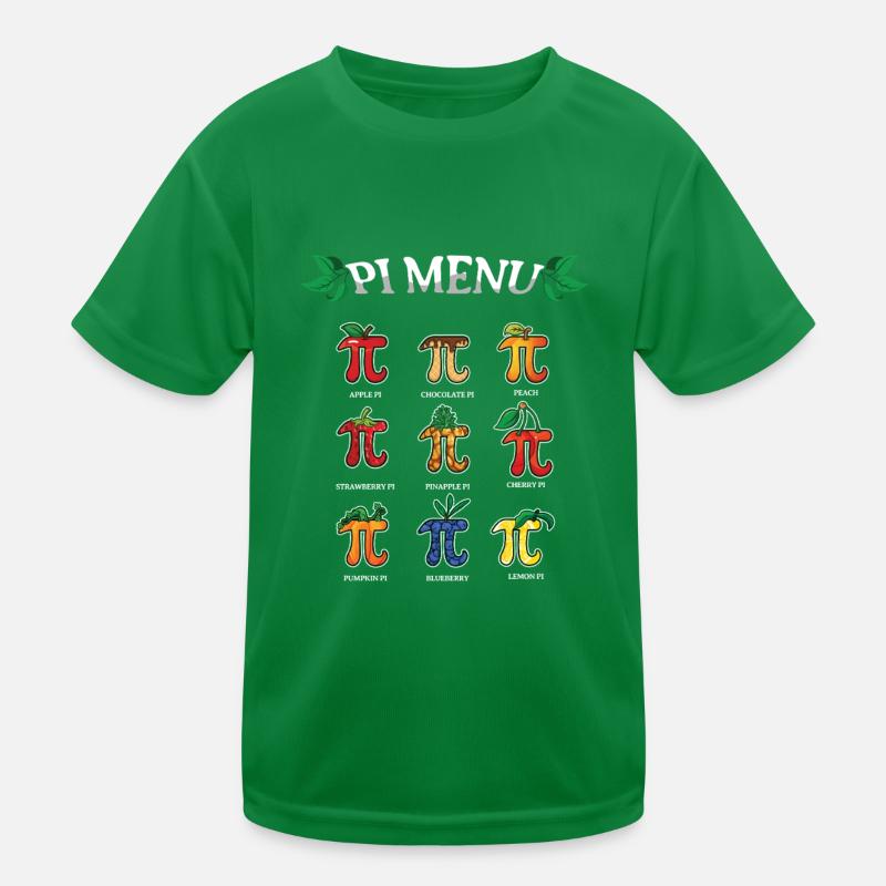 Pi Menu: Fruity Pi Day Ideas Kids Functional T-Shirt