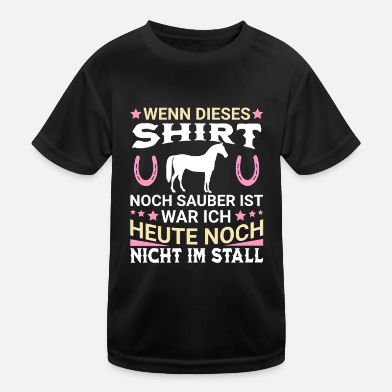 Noch Sauber? Stallfrei Kinder Funktions-T-Shirt