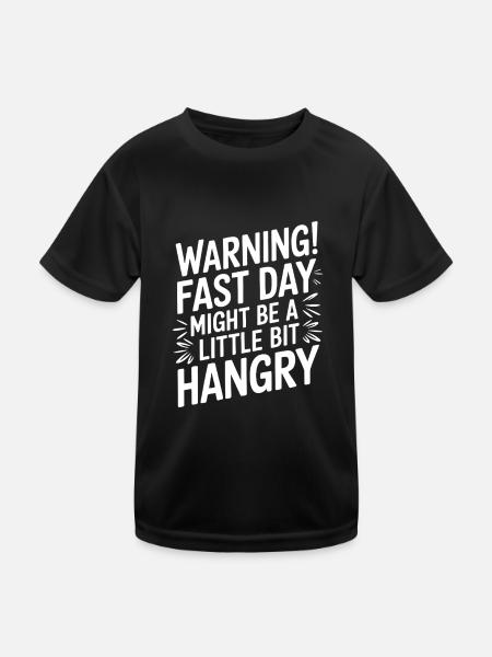 Jeûne intermittent Jeûne intermittent - T-shirt sport Enfant - noir - Devant