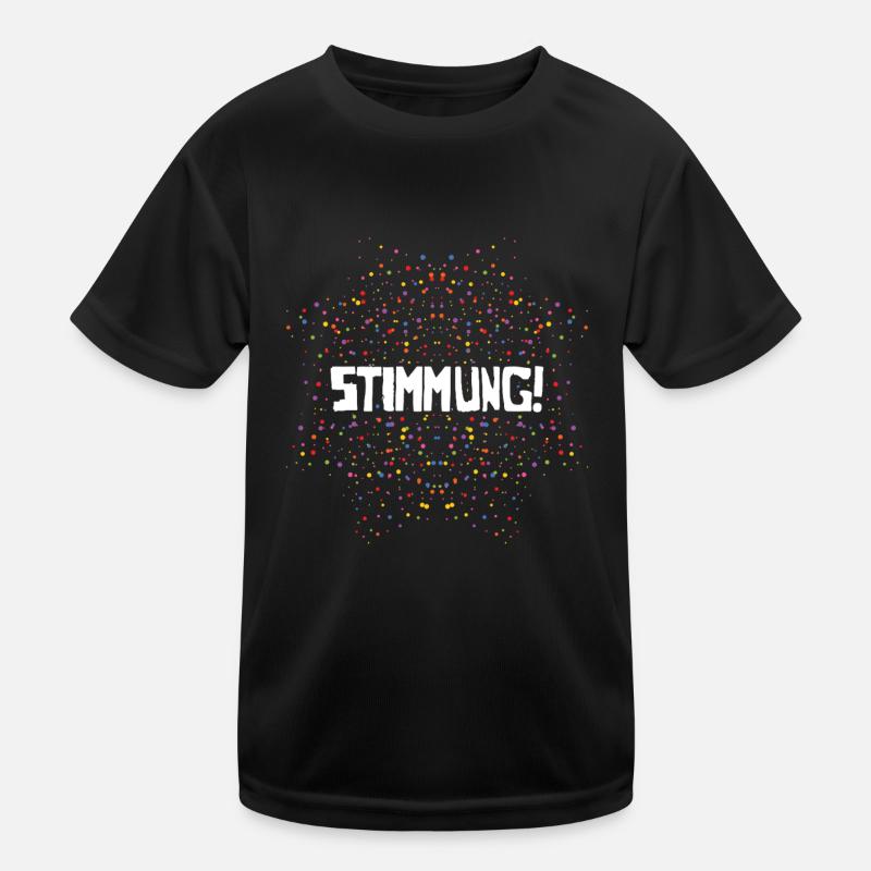 Fasching Stimmung Bunte Punkte Party Kinder Funktions-T-Shirt