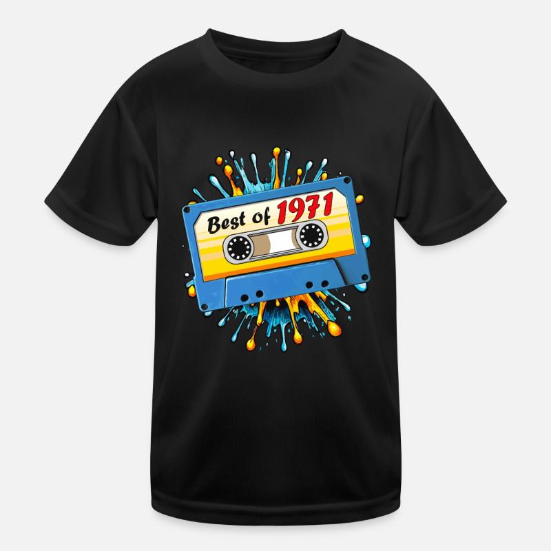 1971 MUSIC CASSETTE BEST OF Kids Functional T-Shirt