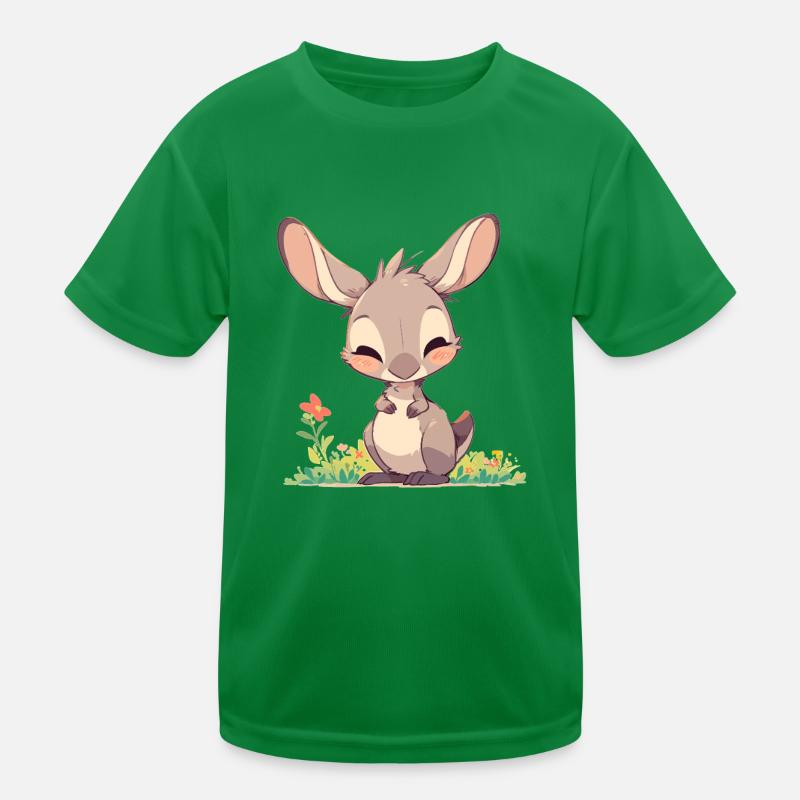 Kängurus Känguru Kinder Funktions-T-Shirt