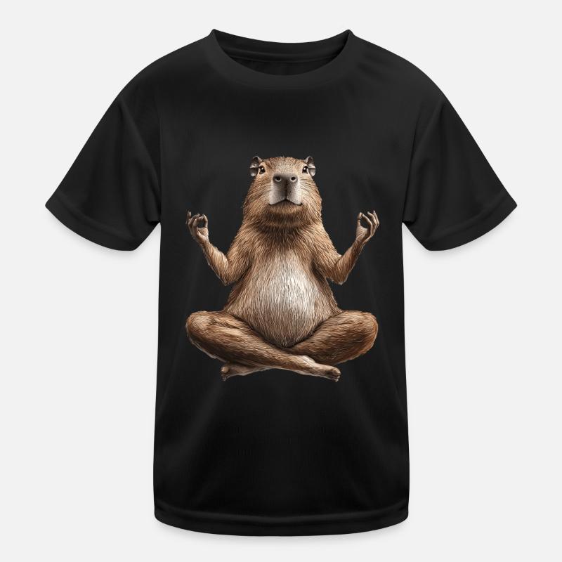 Wasserschwein Kinder Funktions-T-Shirt