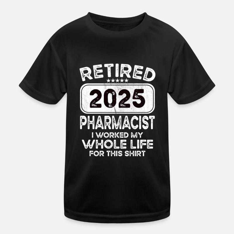 Retired Pharmacist 2025 Kinder Funktions-T-Shirt