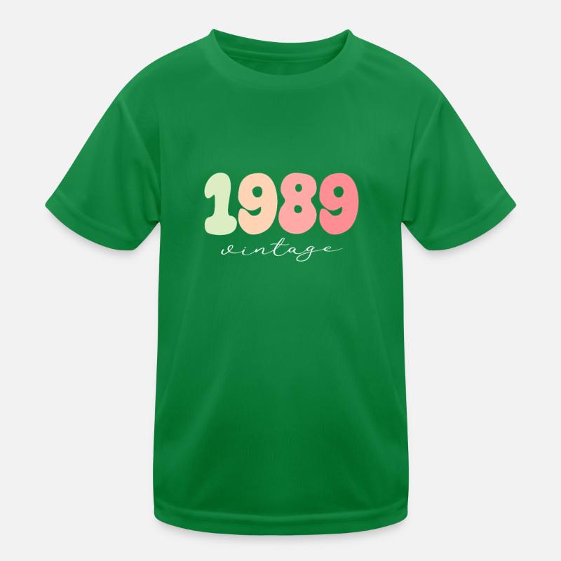 Year of birth 1989 Kids Functional T-Shirt