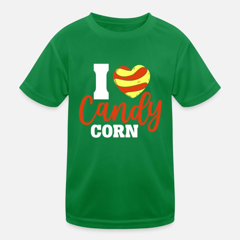 Ich liebe Candy Corn Sweet Tooth Confectionery Candy Kinder Funktions-T-Shirt