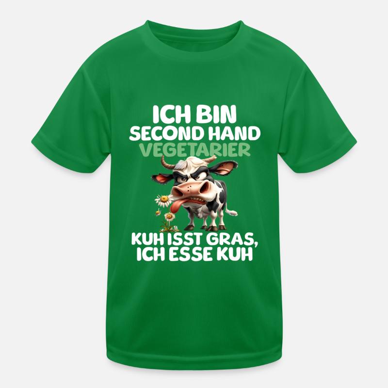 Second Hand Vegetarian Kids Functional T-Shirt