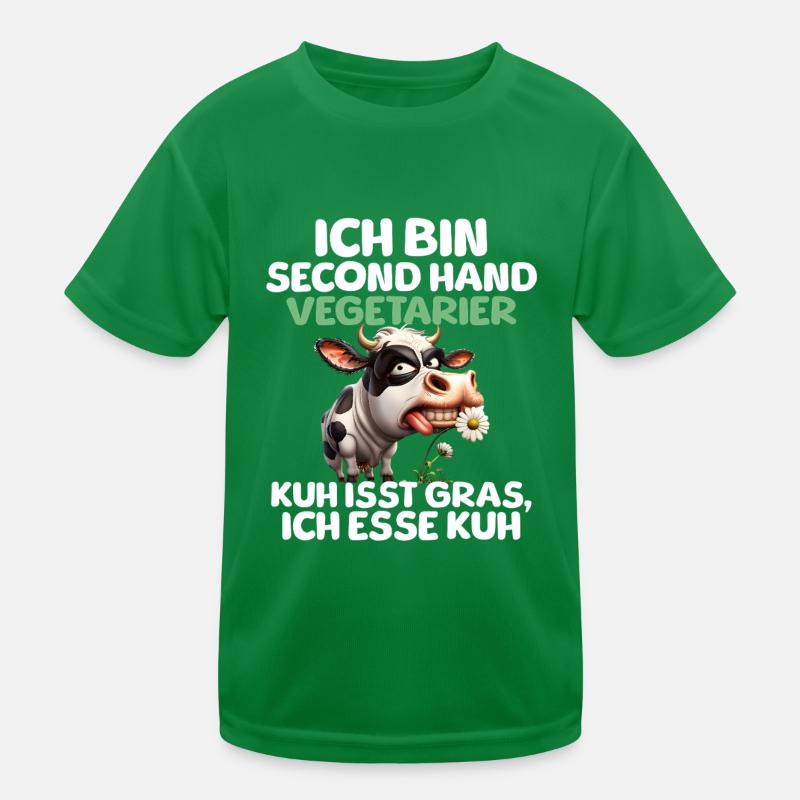 Second Hand Vegetarian Kids Functional T-Shirt