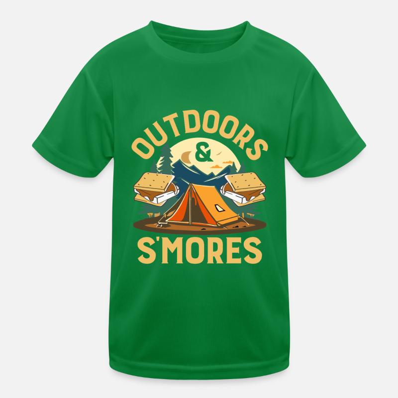 Funny Smores Graham Crackers Camping Group Hug Kids Functional T-Shirt