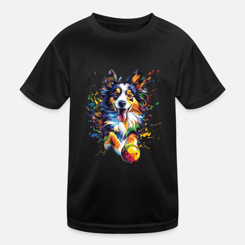 Shetland Sheepdog Kinder Funktions-T-Shirt