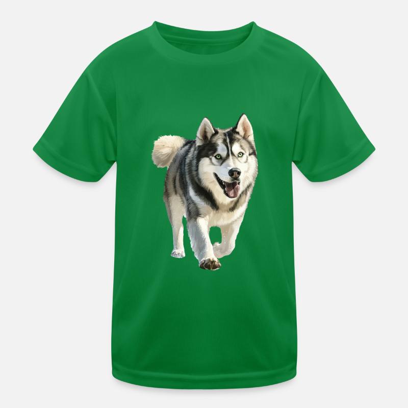 Alaskan Malamute Kinder Funktions-T-Shirt