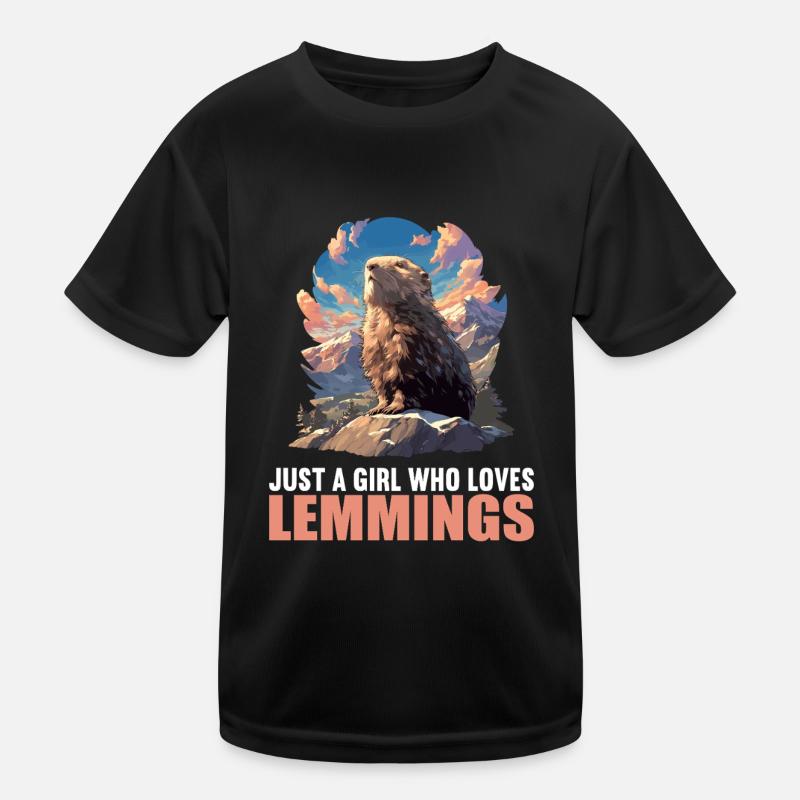 Lemmings Lemming Kids Functional T-Shirt