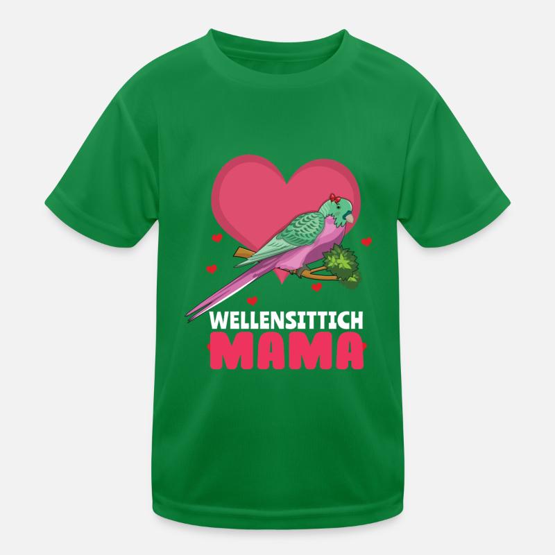 Maman perruche aimant les amis perroquets T-shirt sport Enfant