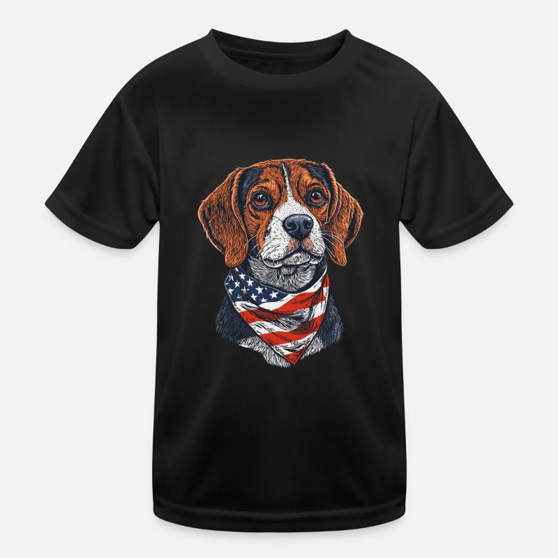 Beagle Kinder Funktions-T-Shirt