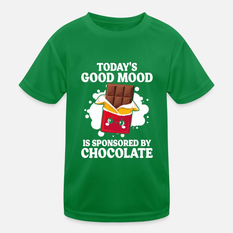 Die heutige gute Laune wird von Funny Chocolate gesponsert Kinder Funktions-T-Shirt