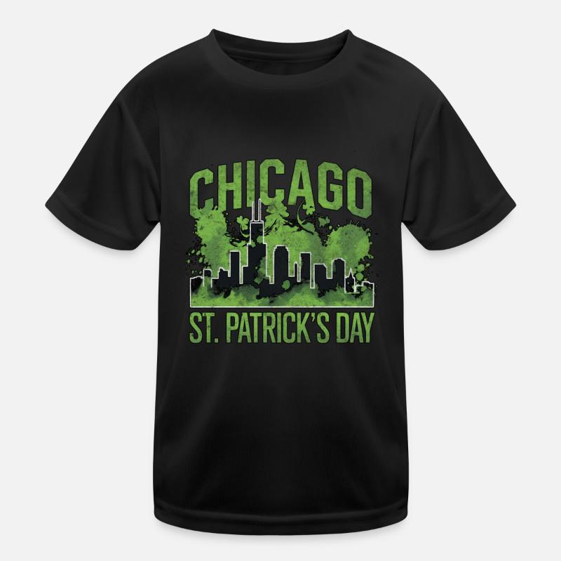 Chicago St Patrick's Day Kids Functional T-Shirt