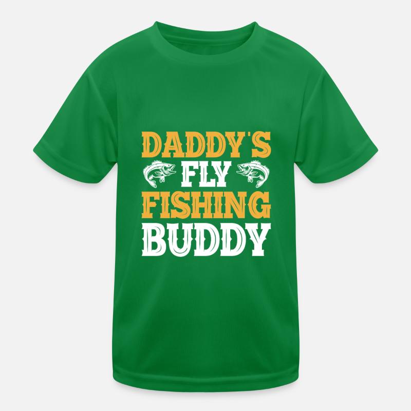 Le compagnon de pêche à la mouche de papa T-shirt sport Enfant