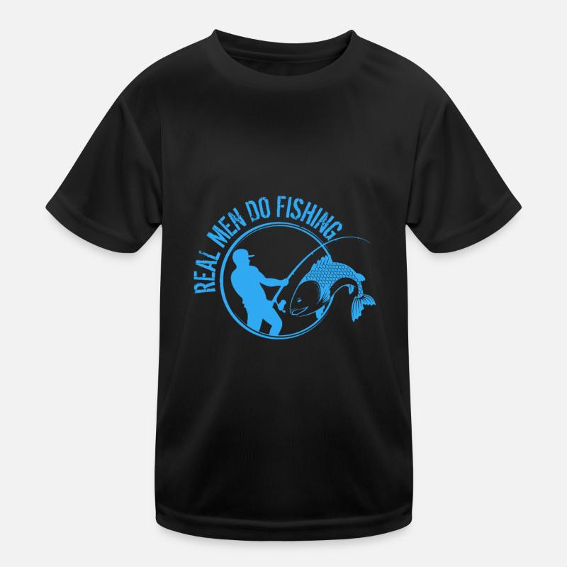 De vrais hommes font de la pêche T-shirt sport Enfant