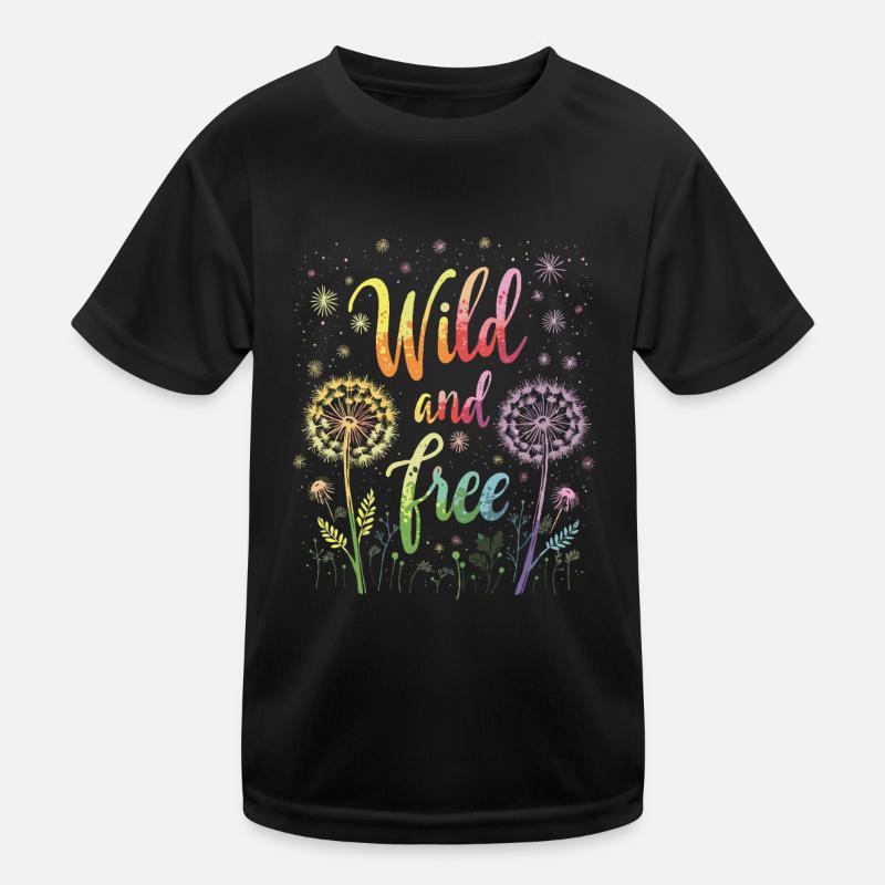 Löwenzahn Pusteblumen Liebhaber Blumen Floral Kinder Funktions-T-Shirt