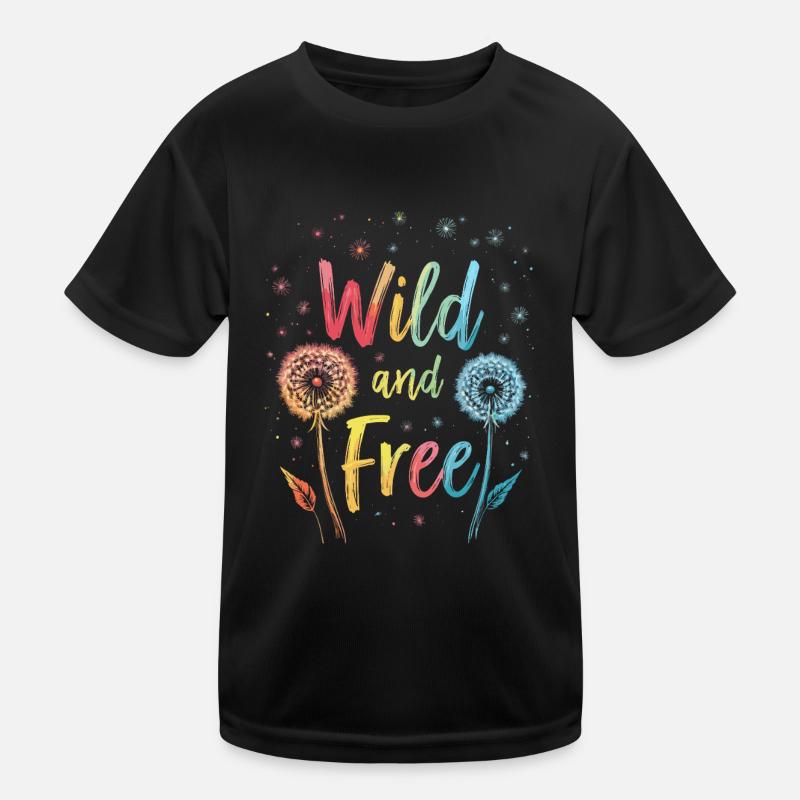 Löwenzahn Pusteblumen Liebhaber Blumen Floral Kinder Funktions-T-Shirt