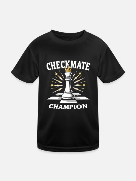 Échecs Tacticiens Stratégie Maîtres Tactique - T-shirt sport Enfant - noir - Devant