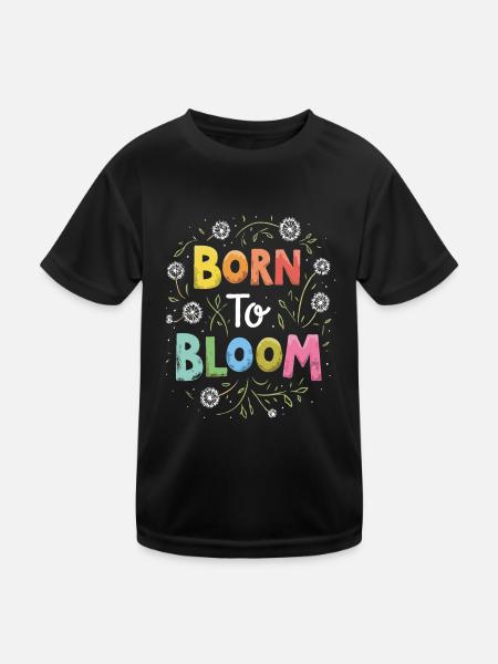 Dandelion Dandelion Lover Floral Floral - T-shirt sport Enfant - noir - Devant