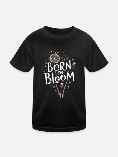Dandelion Dandelion Lover Floral Floral - T-shirt sport Enfant - noir - Devant
