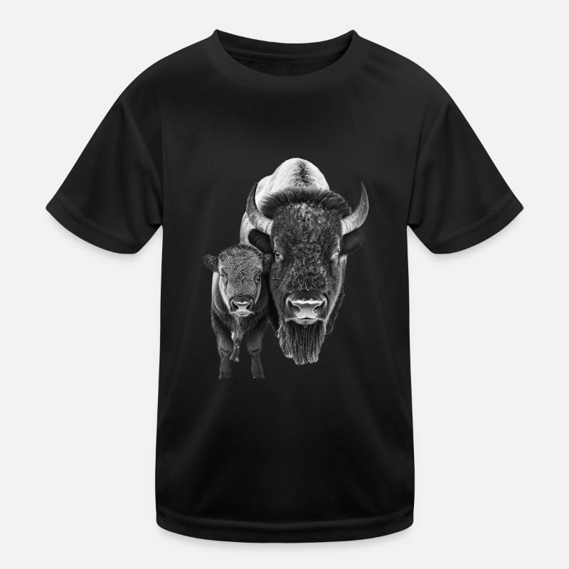 Bison Kinder Funktions-T-Shirt