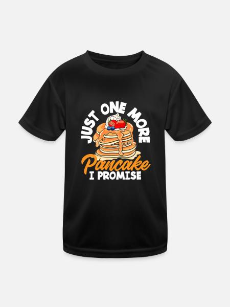 Juste une crêpe de plus promise - T-shirt sport Enfant - noir - Devant