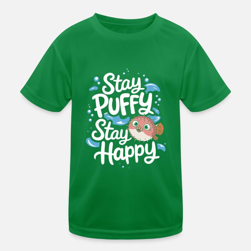 Poisson-globe passionné de la vie marine Quirky T-shirt sport Enfant