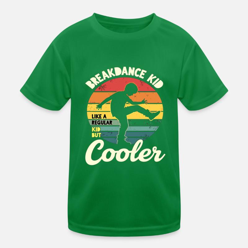Breakdance Kid Breakdancer Retro Tanz B-Boys Kinder Funktions-T-Shirt