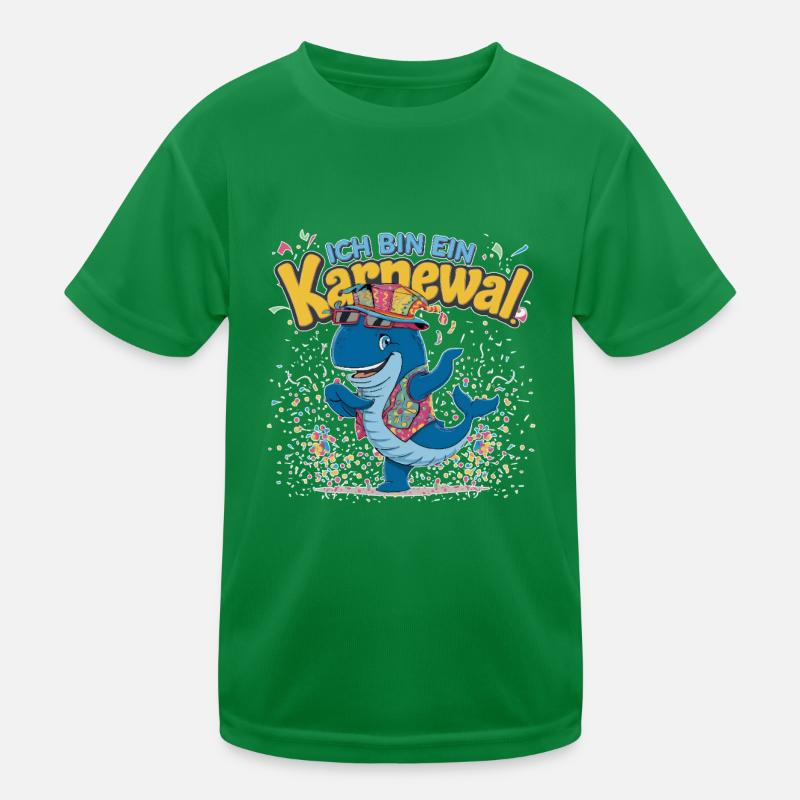 Ich Bin Ein Karnewal Lustiger Wal Kinder Funktions-T-Shirt