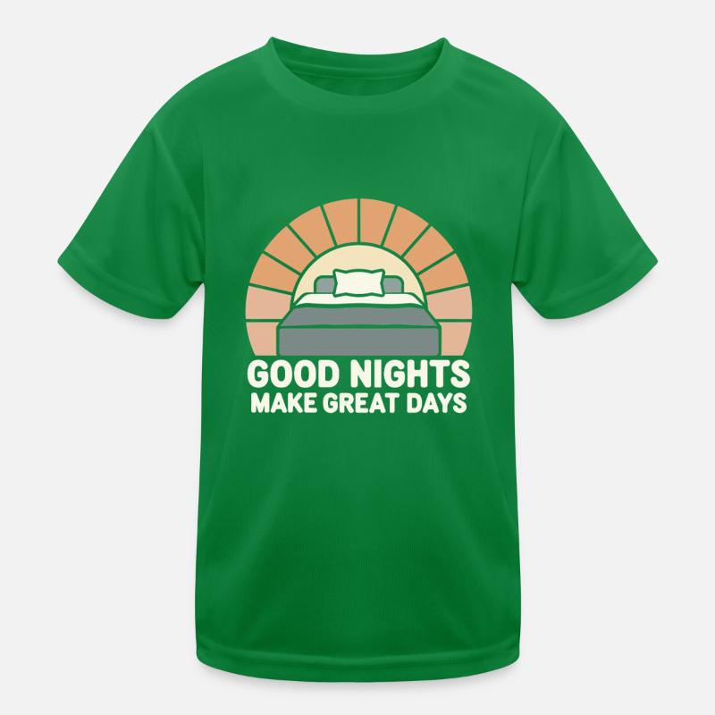 Schlafhygiene-enthusiasten, Erholsame Nächte, Kinder Funktions-T-Shirt