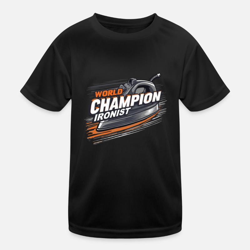 Extreme Ironing Competitive Funny Kids Functional T-Shirt