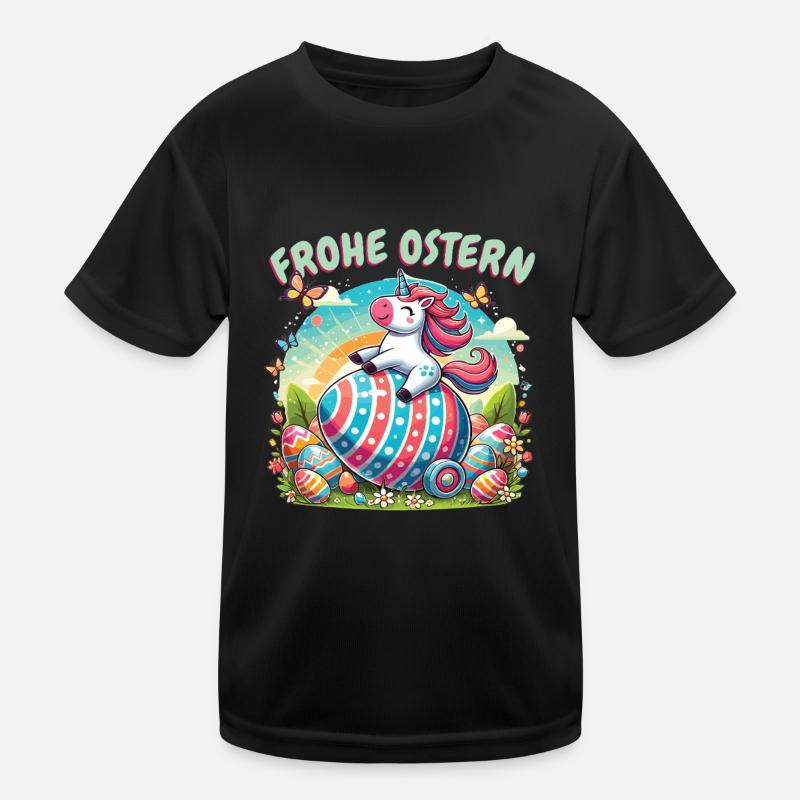 Pâques Joyeuses Pâques Lapin de Pâques Oeuf de Pâques Printemps T-shirt sport Enfant
