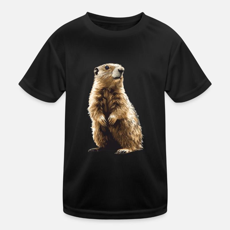 Murmeltiere Murmeltier Kinder Funktions-T-Shirt