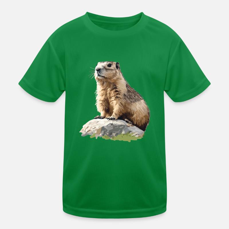 Murmeltiere Murmeltier Kinder Funktions-T-Shirt
