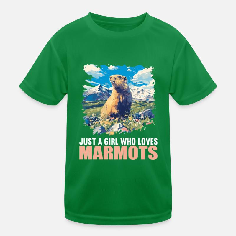 Marmots Groundhog Kids Functional T-Shirt