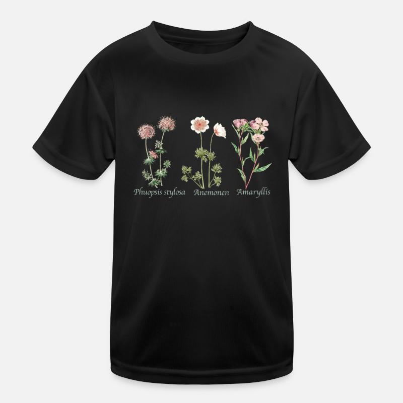 Botanische Illustration Illustration Botanique T-shirt sport Enfant