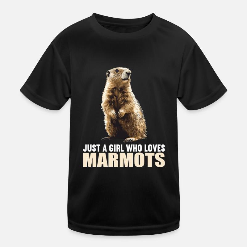 Murmeltiere Murmeltier Kinder Funktions-T-Shirt