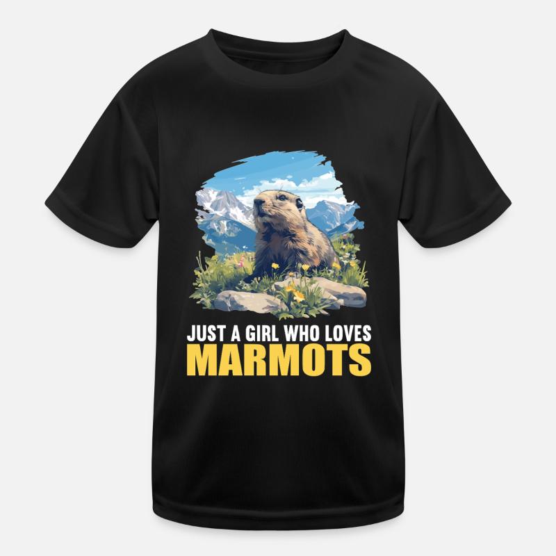 Murmeltiere Murmeltier Kinder Funktions-T-Shirt