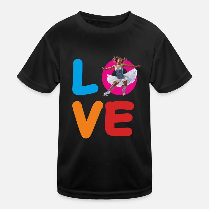 FIGURE SKATING LOVE Kids Functional T-Shirt