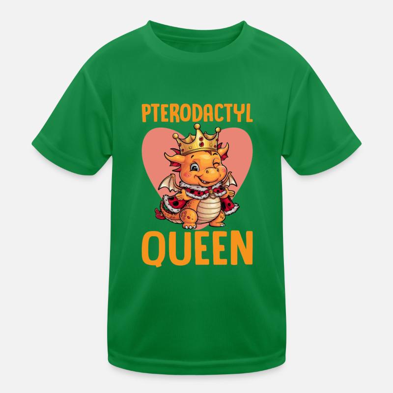 Pterodactyl Queen Dino Design Kinder Funktions-T-Shirt