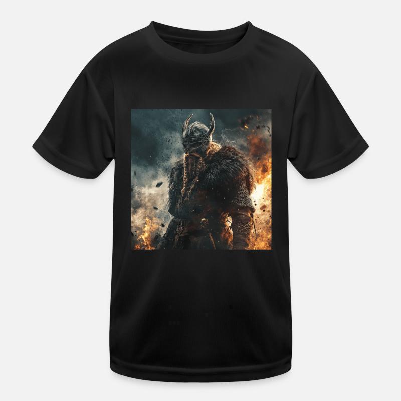 Wikinger Kinder Funktions-T-Shirt